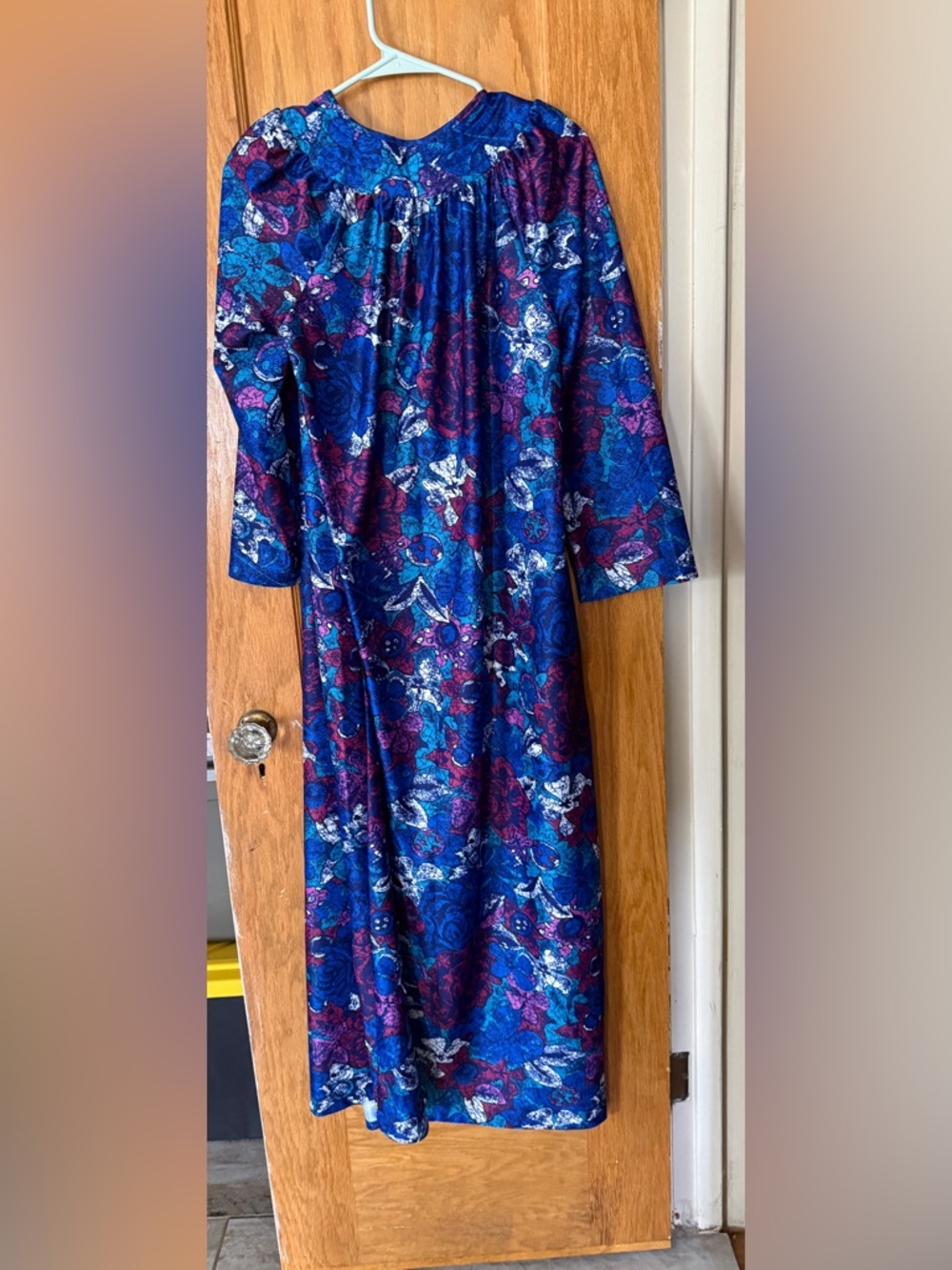 Vintage Floral Grandana Muumuu Houscoat Small